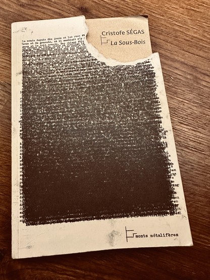 — La Sous-Bois. Christophe Ségas. Monts Métallifères. 17€.