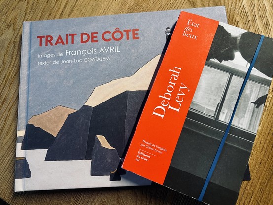 - État des lieux, Deborah Levy, Trad. Céline Leroy, Ed. Editions du Sous-sol
 
- Trait de côte - Images de François Avril, Jean-Luc Coatalem (textes), Ed. Locus Solus
